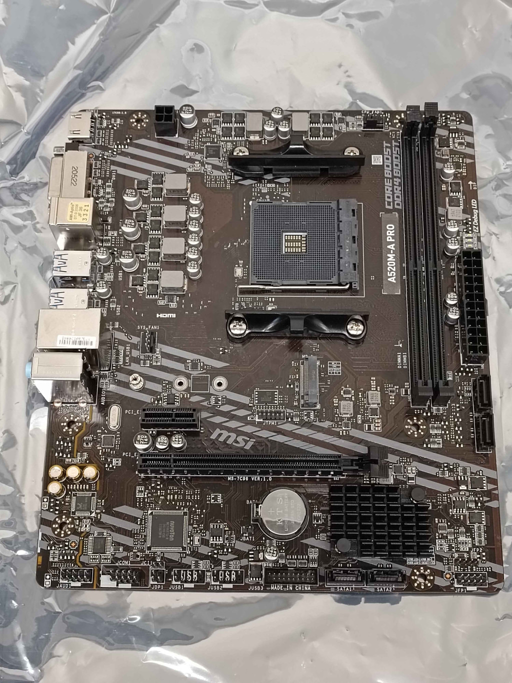 SALE OUT. MSI A520M-A PRO | MSI | A520M-A PRO | Processor family AMD | Processor socket AM4 | DDR4 | Memory slots 2 | Chipset AMD A | Micro ATX | USED, REFURBISHED, WITHOUT ORIGINAL PACKAGING AND ACCESSORIES, ONLY BACKPANEL INCLUDED