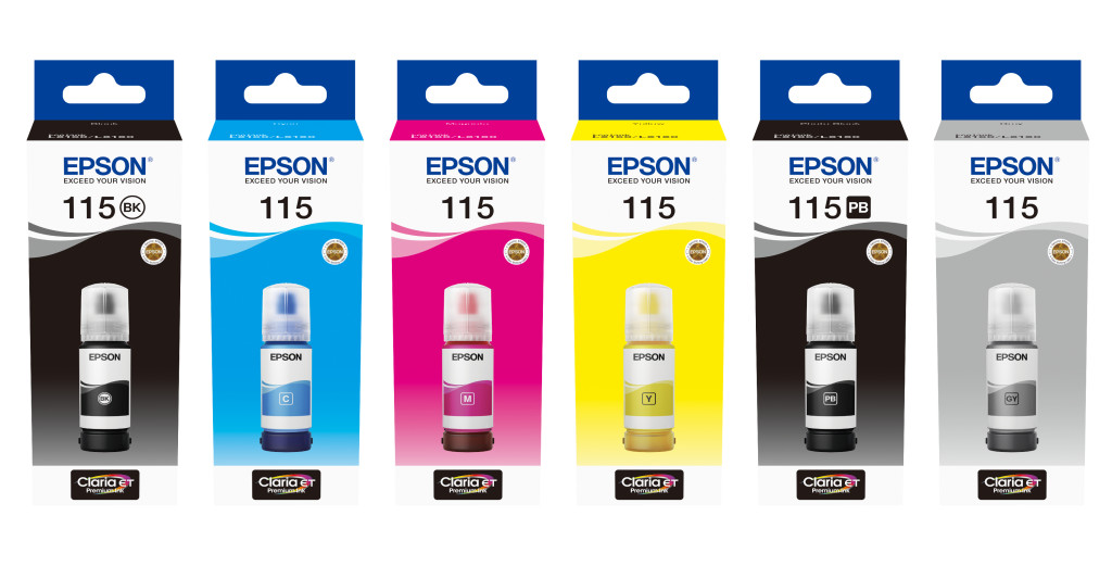 EPSON 115 EcoTank Cyan ink bottle