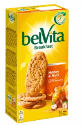 Küpsised, BELVITA, pähklite ja meega, 300 g