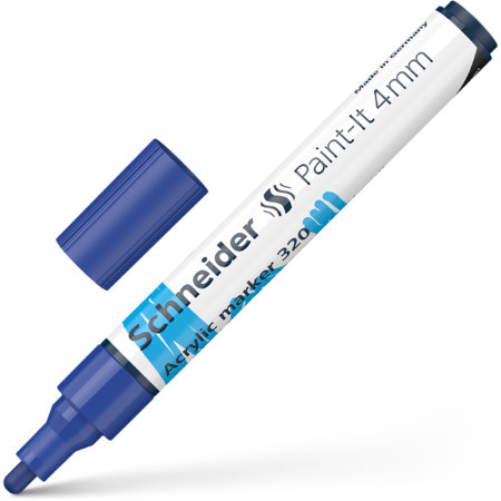 Akrüülmarker SCHNEIDER Paint-it 320, 4mm, sinine