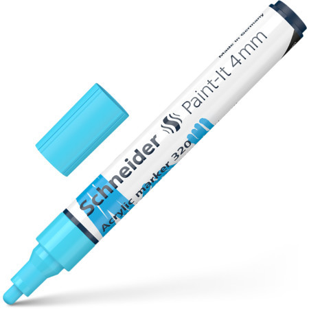 Akrüülmarker SCHNEIDER Paint-it 320, 4mm, pastelne sinine