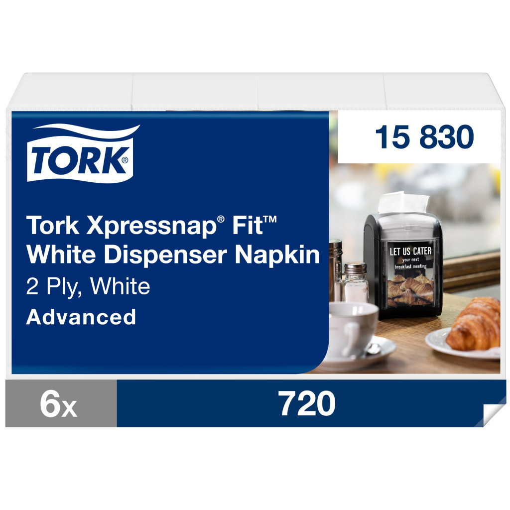 Salvrätik Tork Xpressnap® Fit™ N14, jaoturile, valge,  720tk 15830