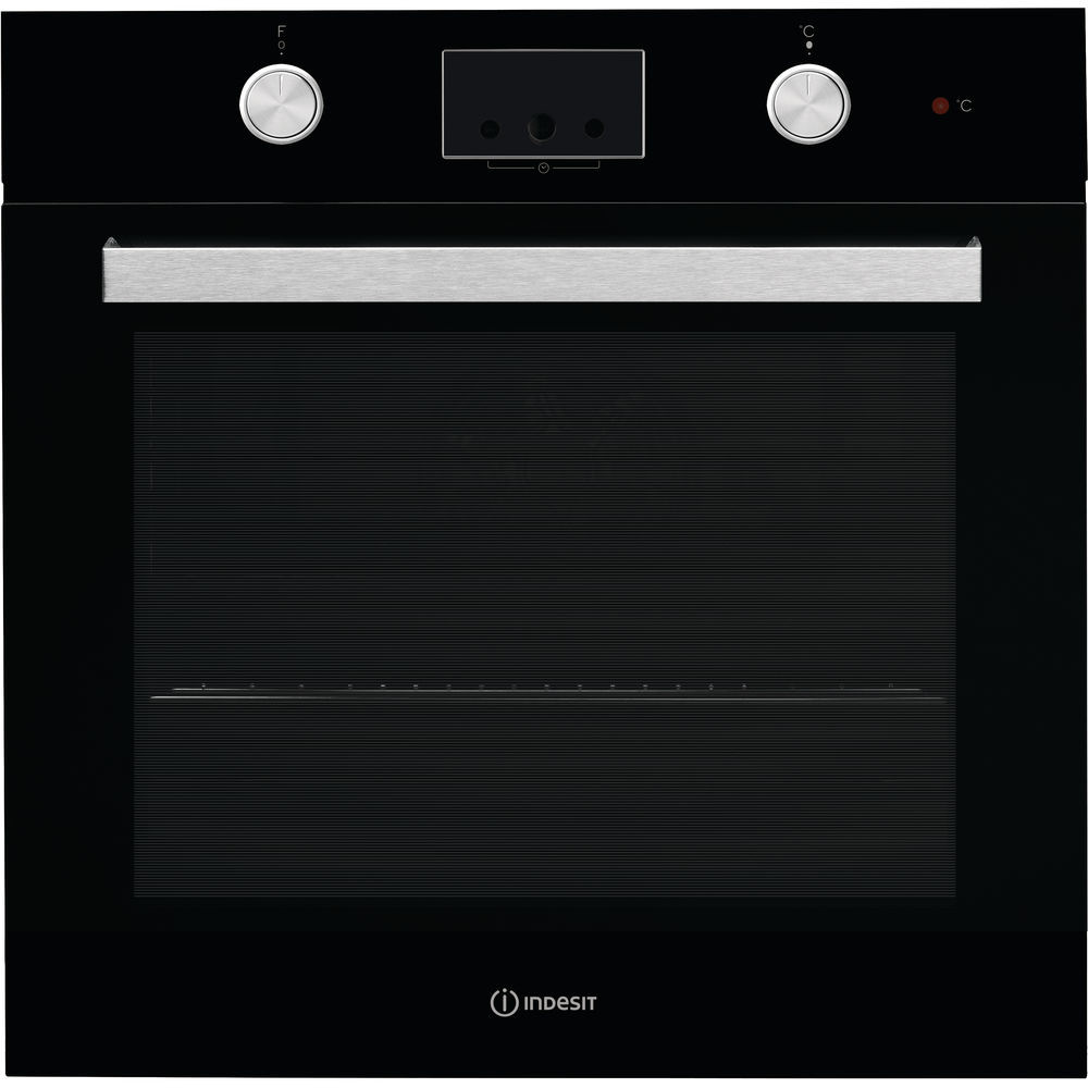 INDESIT Oven 	IFW 65Y0 J BL 66 L Multifunctional Manual Mechanical control Height 59.5 cm Width 59.5 cm Black