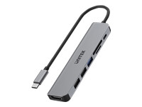UNITEK H1118A HUB USB-C Aluminium 7in1