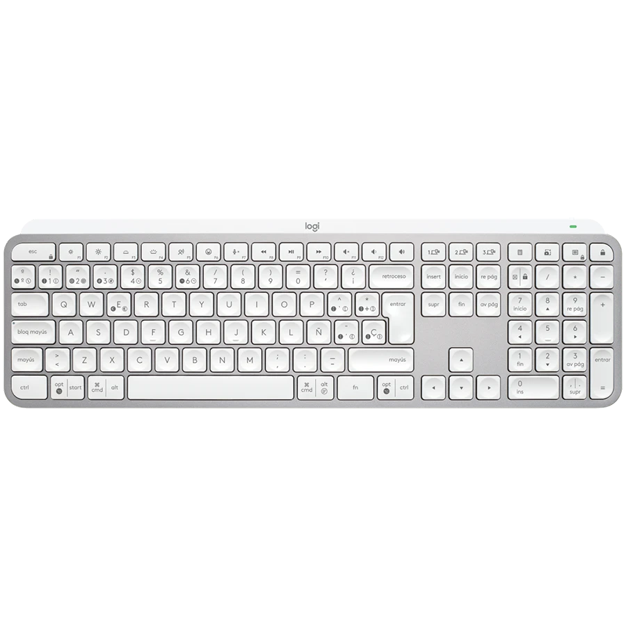 LOGITECH MX Keys S Bluetooth Illuminated Keyboard - PALE GREY - US INT'L