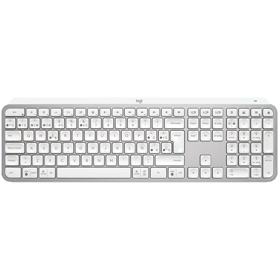 LOGITECH MX Keys S Bluetooth Illuminated Keyboard - PALE GREY - NORDIC