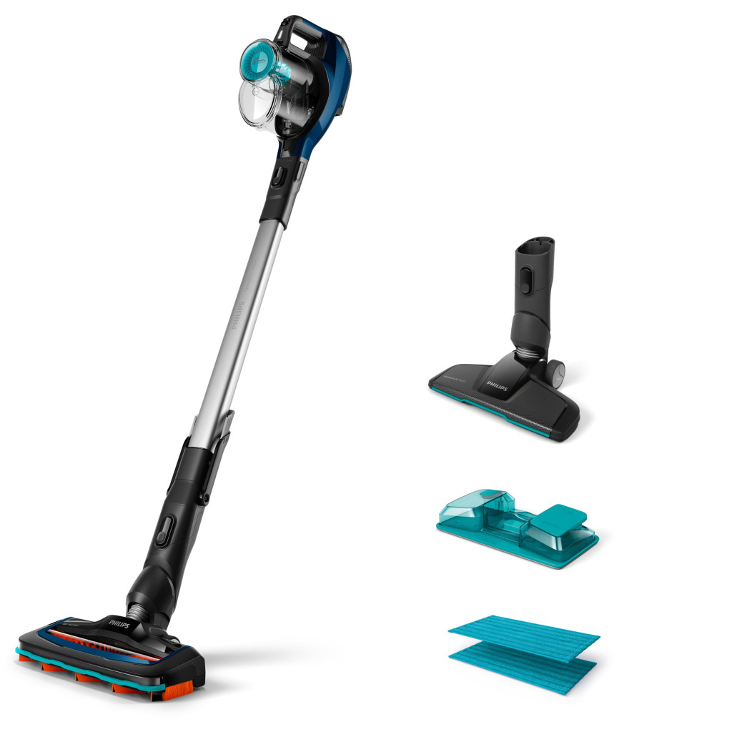 Philips | Vacuum cleaner | FC6719/01 | Cordless operating | Handstick | Washing function | - W | 21.6 V | Operating time (max) 50 min | Blue/Black | Warranty 24 month(s)