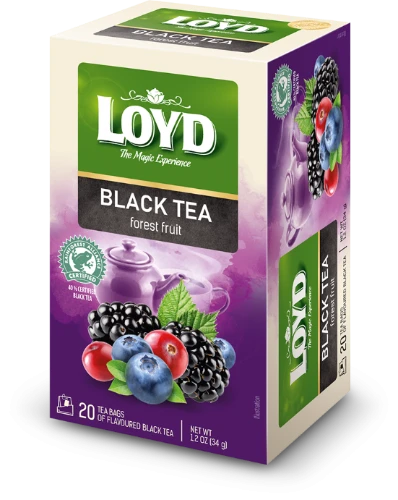 Maitsestatud must tee LOYD marja maitseline 20 x 1.7g