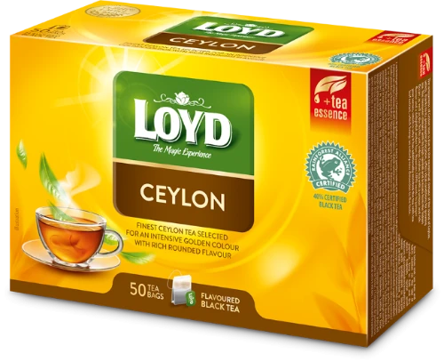 Maitsestatud must tee LOYD Ceylon 50 x 2g