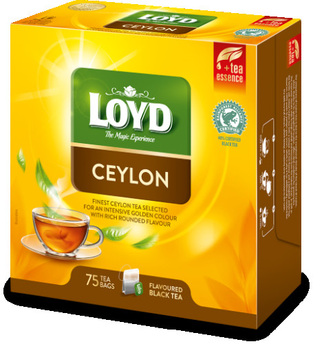 Maitsestatud must tee LOYD Ceylon 75 x 2g