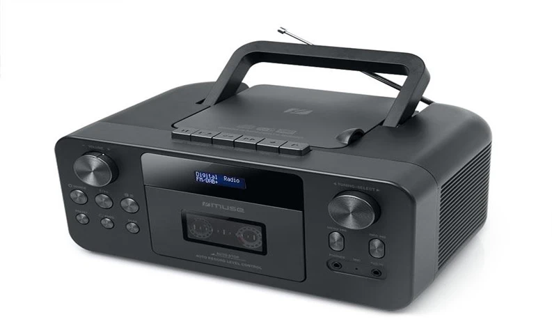 Muse | Portable CD Radio Cassette Recorder With Bluetooth | M-182 DB | AUX in | Black