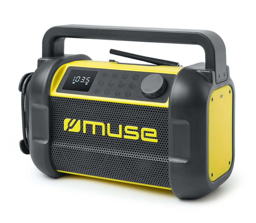 Muse | M-928 BTY | Radio Speaker | Waterproof | Bluetooth | Black/Yellow | Wireless connection