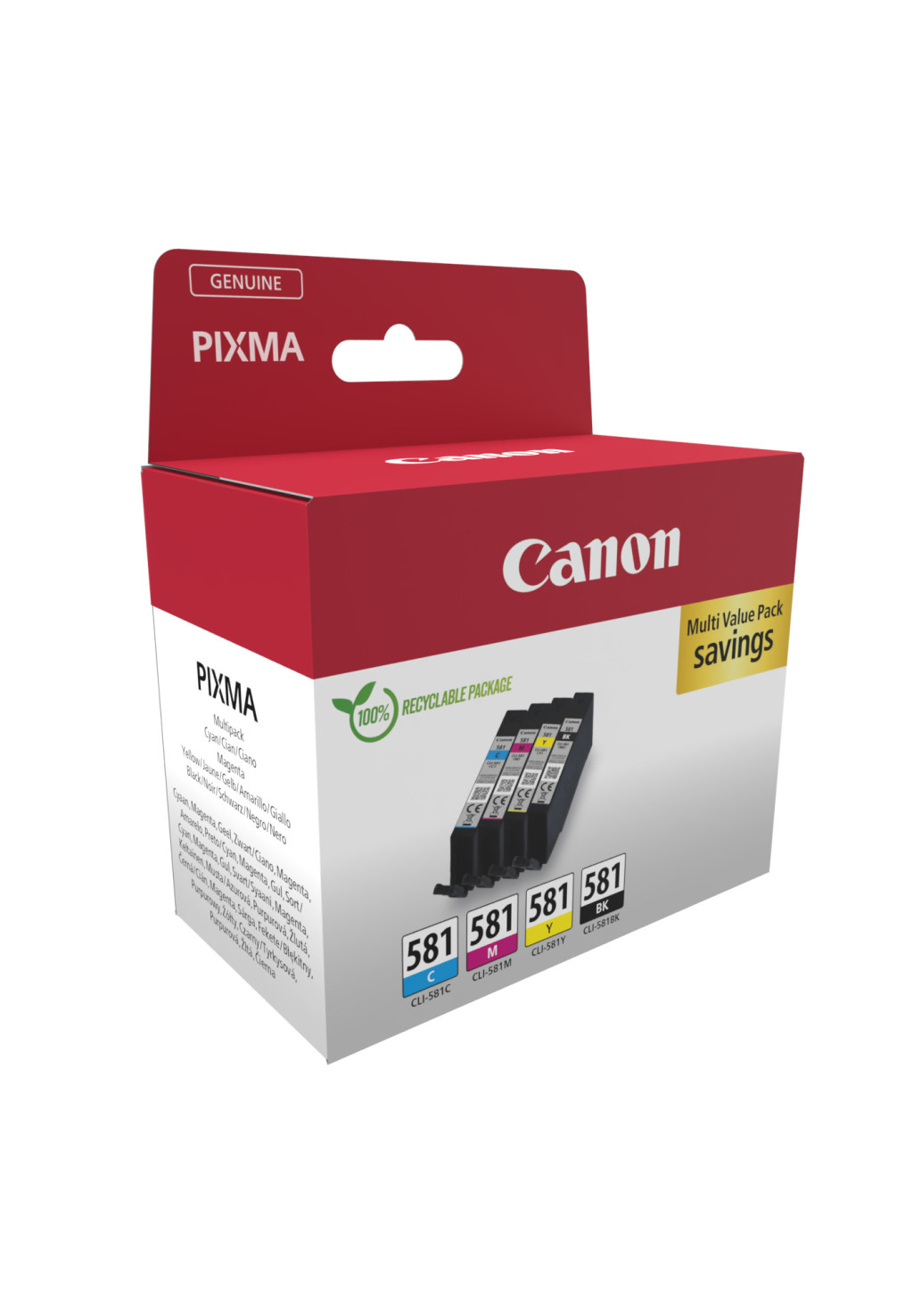 CANON CLI-581 Ink Cartridge C/M/Y/BK