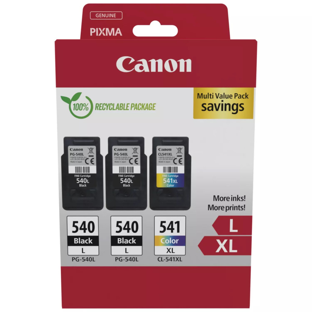 Canon 5224B017 tindikassett 2 tk Originaal Must, Tsüaan, Magenta, Kollane