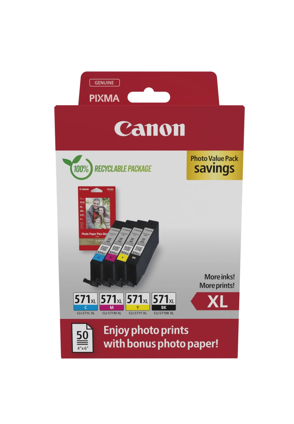 CANON CLI-571XL Ink Cartridge C/M/Y/BK