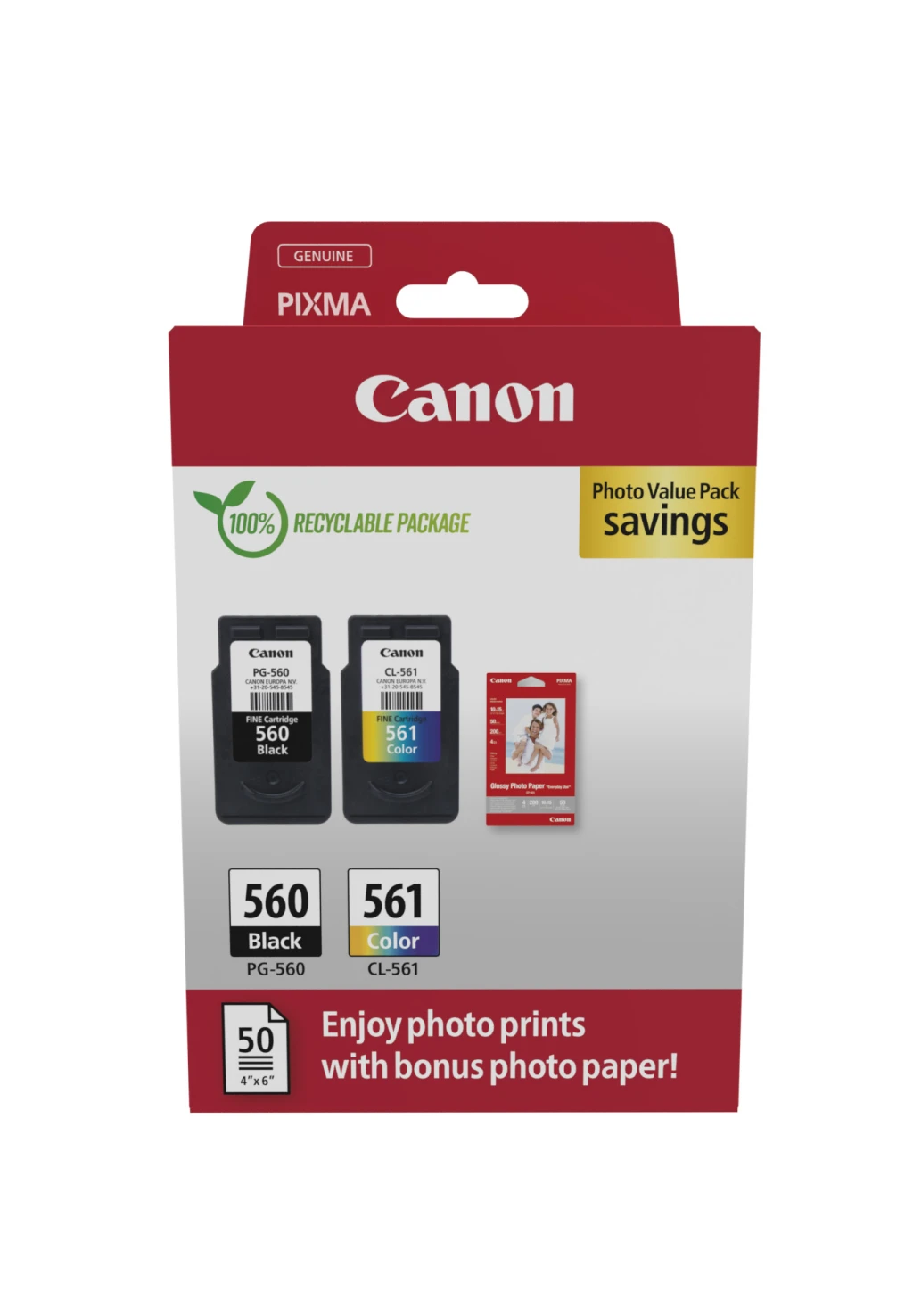 Canon 3713C008 tindikassett 2 tk Originaal Must, Tsüaan, Magenta, Kollane
