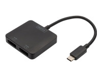 DIGITUS USB-C - 2x DP MST Video Splitter
