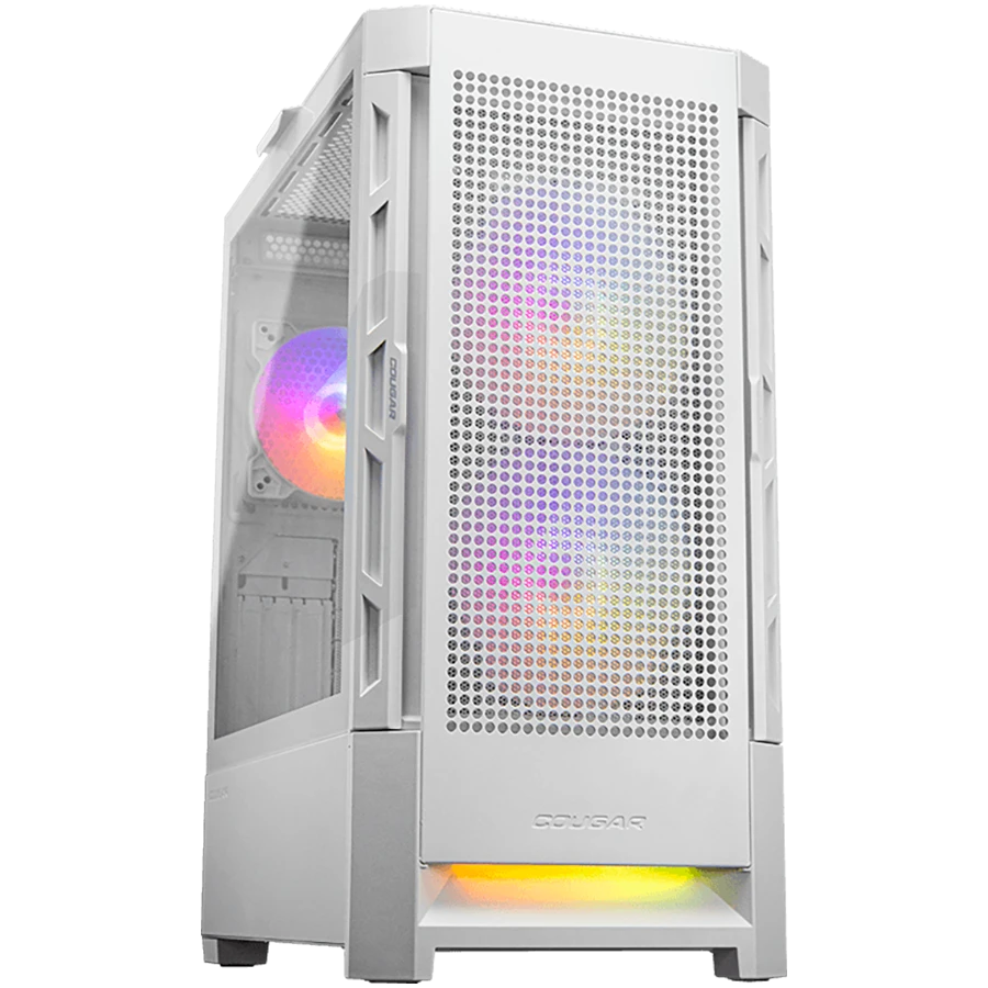 COUGAR DUOFACE RGB PC Case, Mid Tower, White