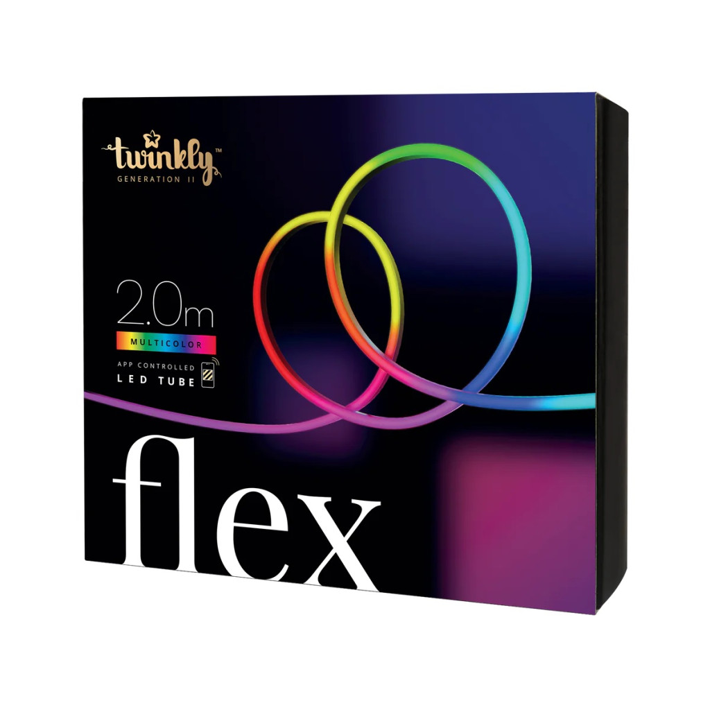 Twinkly Flex 288 LED RGB | Twinkly | Flex Smart LED Tube Starter Kit 300 RGB (Multicolor), 3m, White | RGB – 16M+ colors