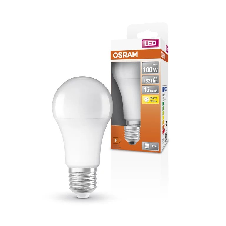 Osram Parathom Classic LED 100 non-dim 13W/827 E27 bulb | Osram | Parathom Classic LED | E27 | 13 W | Warm White