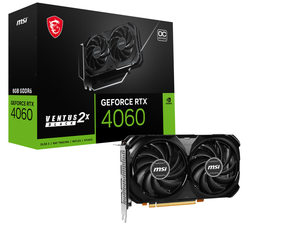 MSI GEFORCE RTX 4060 VENTUS 2X BLACK 8GB