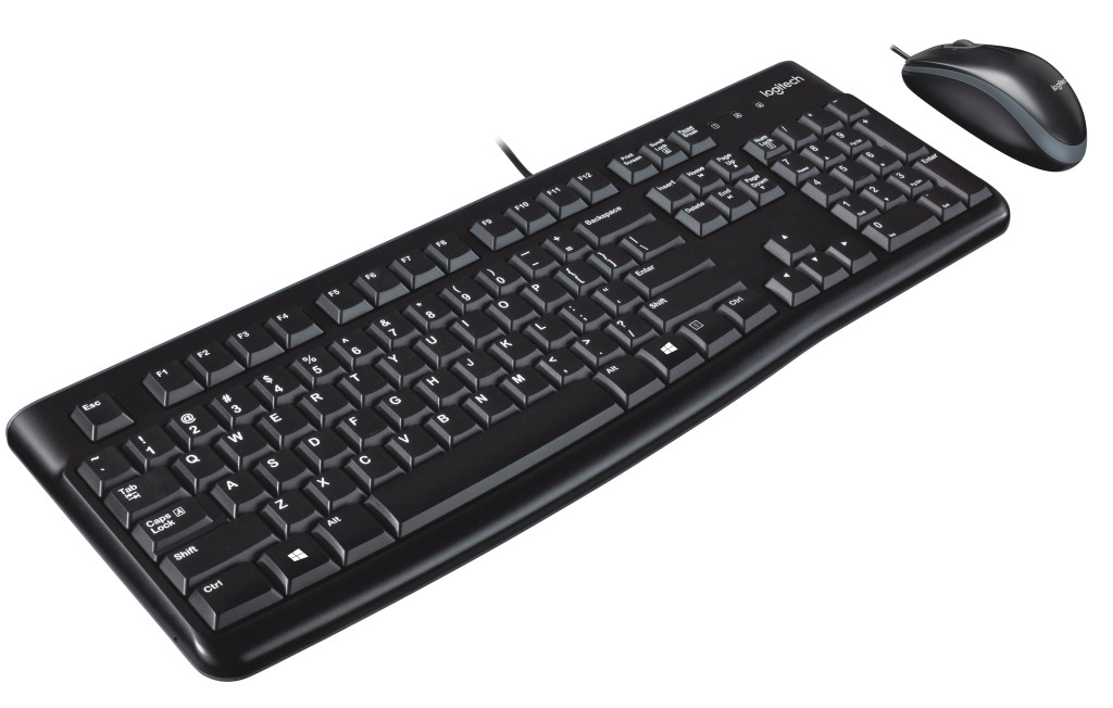 Logitech Desktop MK120 klaviatuur Hiir kaasa arvatud USB QWERTY UK rahvusvaheline Must
