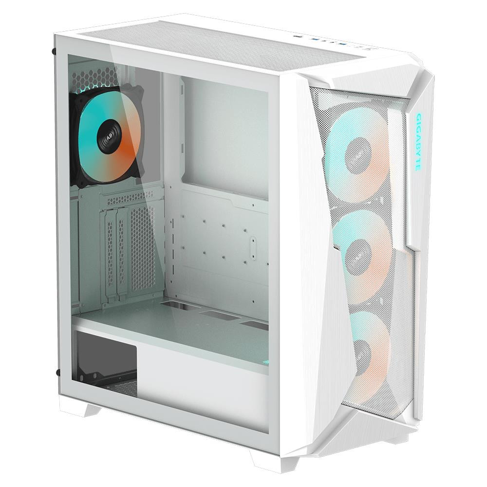 Gigabyte C301 GLASS WHITE arvutikorpus Midi Tower Valge