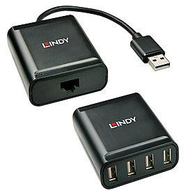 Lindy 42679 jaotur USB 2.0 Must