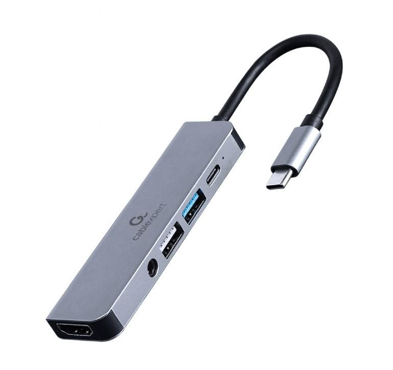 I/O ADAPTER USB-C TO HDMI/USB3/5IN1 A-CM-COMBO5-02 GEMBIRD