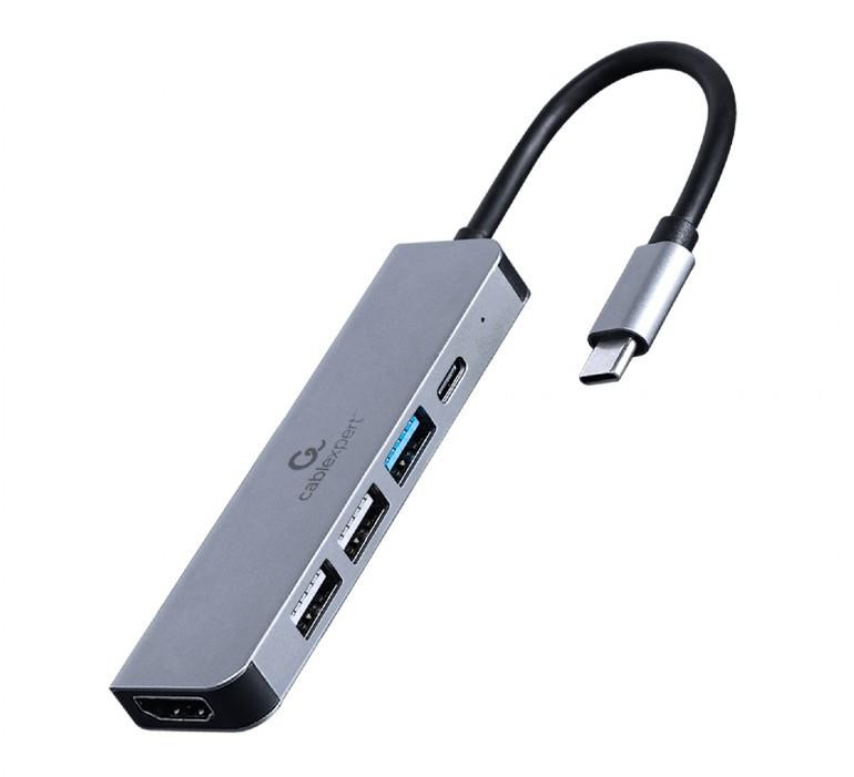 I/O ADAPTER USB-C TO HDMI/USB3/5IN1 A-CM-COMBO5-03 GEMBIRD