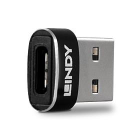Lindy 41884 kaabli soomuutja USB Type-A USB tüüp-C Must