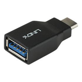 Lindy 41899 kaabli soomuutja USB 3.1-C USB 3.1-A Must