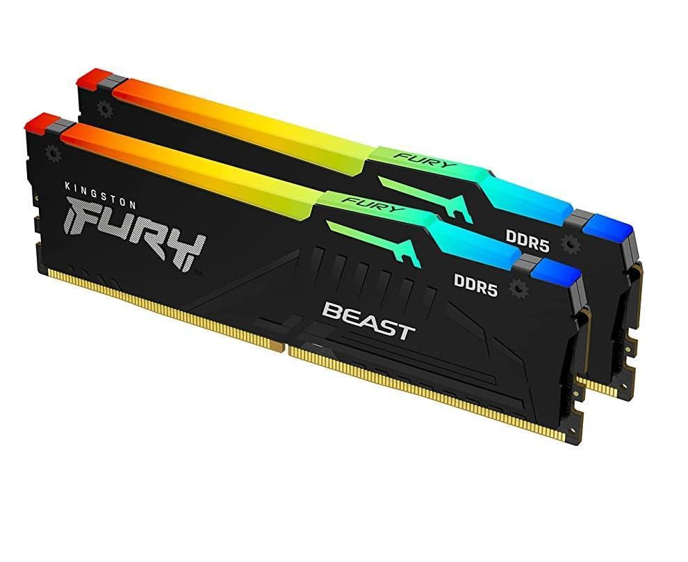 Kingston Technology FURY Beast RGB mälumoodul 64 GB 2 x 32 GB DDR5