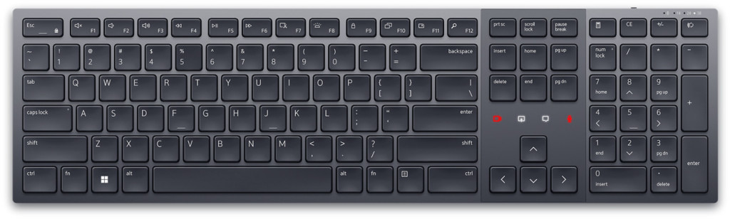 Dell | Premier Collaboration Keyboard | KB900 | Keyboard | Wireless | US International | Graphite