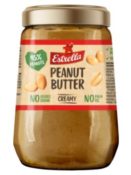 Peanut butter ESTRELLA creamy 340g (kogus 2 tükki)