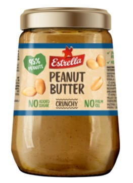 Peanut butter ESTRELLA crunchy 340g (kogus 2 tükki)