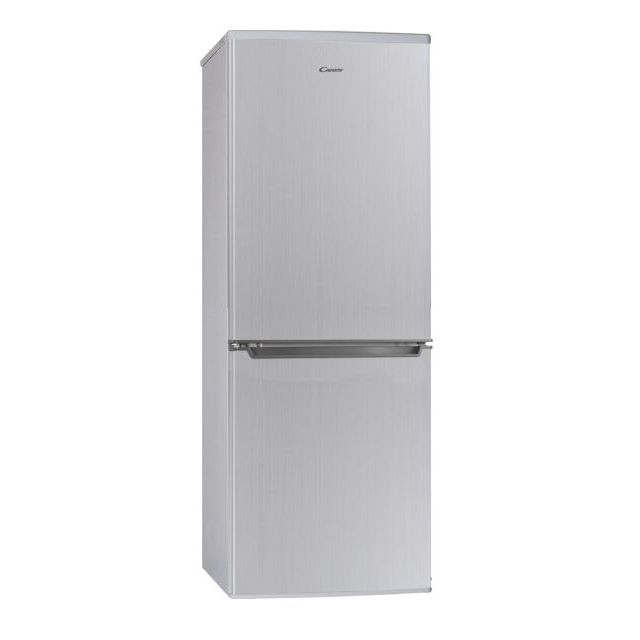 Candy | CHCS 514FX | Refrigerator | Energy efficiency class F | Free standing | Combi | Height 151 cm | Fridge net capacity 138 L | Freezer net capacity 69 L | Display | 40 dB | Stainless Steel