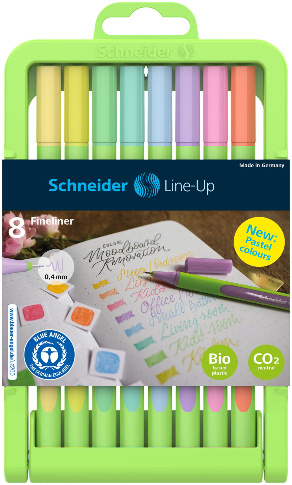 Tindipliiatsite komplekt Schneider Line-Up, 8tk.
