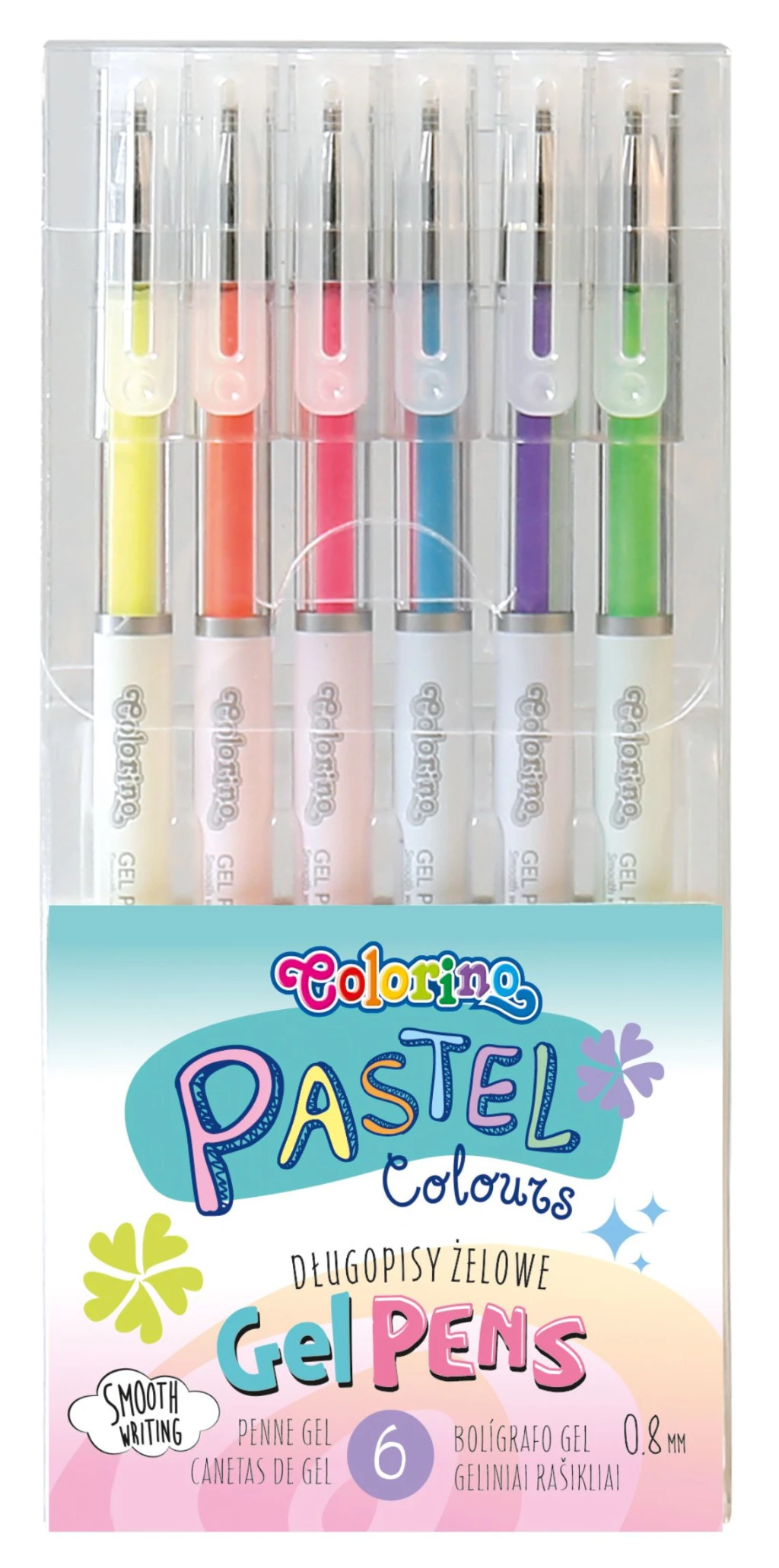 Geelpliiatsid 6 värvi, pastelsed