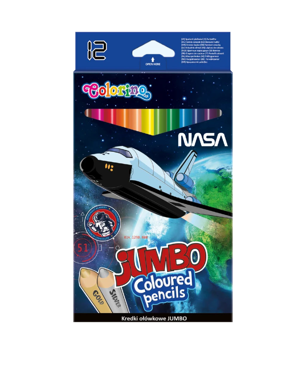 Värvipliiatsid Colorino, Jumbo, 12tk