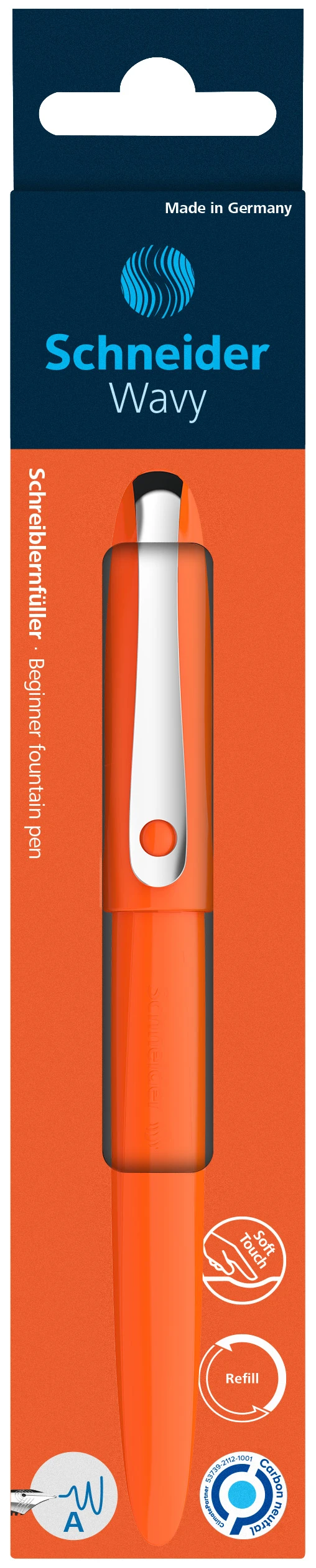 Täitesulepea Schneider Wavy A  Wallet orange