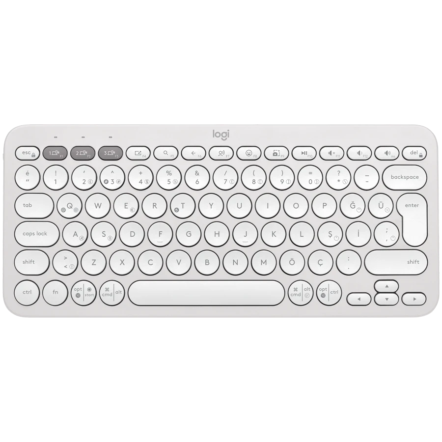 LOGITECH K380S Bluetooth Keyboard - TONAL WHITE - NORDIC