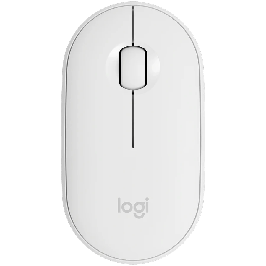 LOGITECH M350S Pebble 2 Bluetooth Mouse - TONAL WHITE