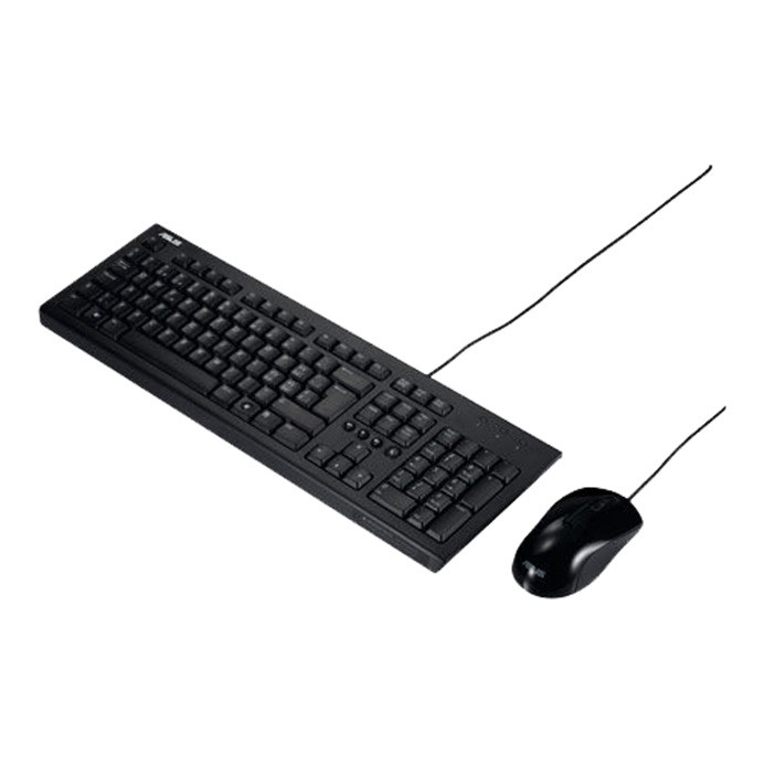 Asus | Black | U2000 | Keyboard and Mouse Set | Wired | Mouse included | EN | Black | 585 g