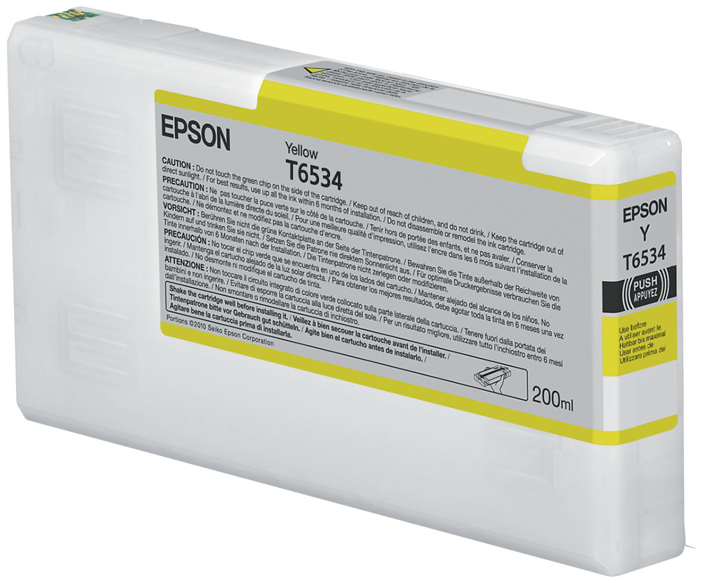 Epson T6534 Yellow Ink Cartridge (200ml)