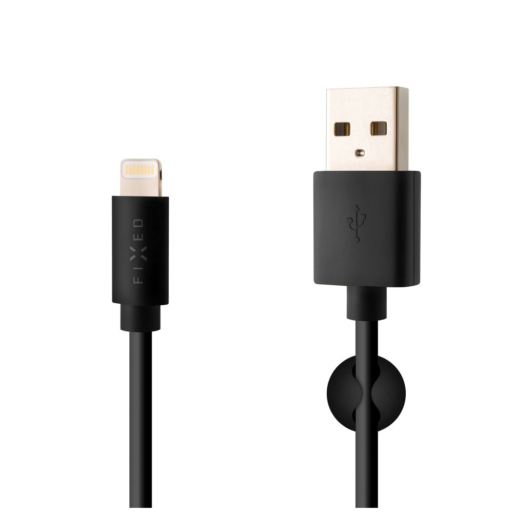 Fixed | Data And Charging Cable With USB/lightning Connectors | Black
