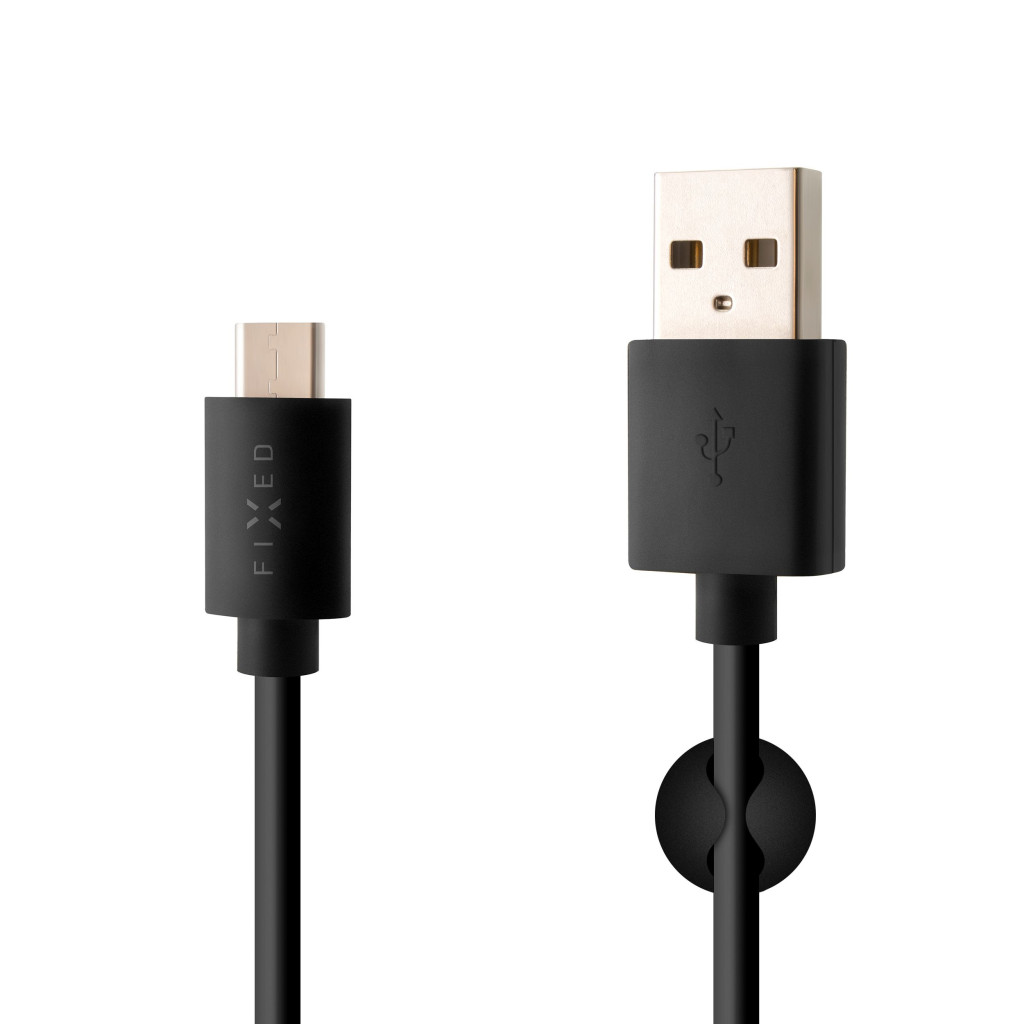 Fixed | Data And Charging Cable With USB/USB-C Connectors | Black