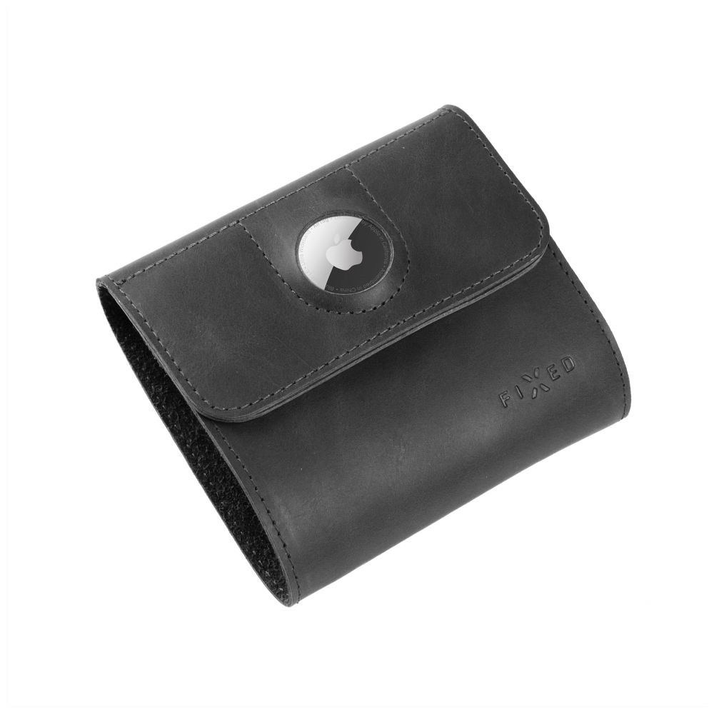 Fixed | Classic Wallet for AirTag | Apple | Genuine cowhide | Black | Dimensions of the wallet : 11 x 11.5 cm; Closing of the wallet is secured by a magnet; Smaller pocket for Apple AirTag; inner hidden pocket; 4 pockets for credit cards or documents