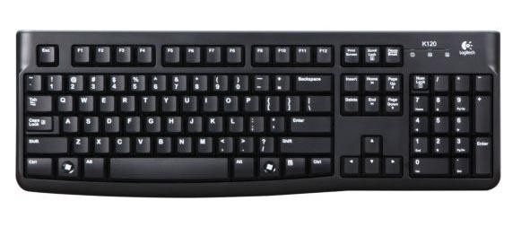 LOGI K120 Corded Keyboard black OEM(PAN)