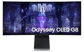 Samsung G85SB PC lamekuvar 86,4 cm (34") 3440 x 1440 pikslit UltraWide Quad HD OLED-ekraan Hõbe